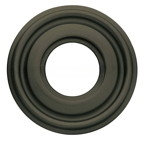 Single 2" Grooved Privacy Rose Satin Black Finish