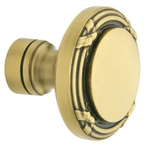 Single 5013 Knob Less Rose Satin Brass With Brown Finish