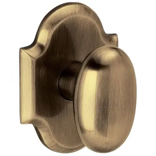 Single 5024 Knob Less Rose Antique Brass Finish