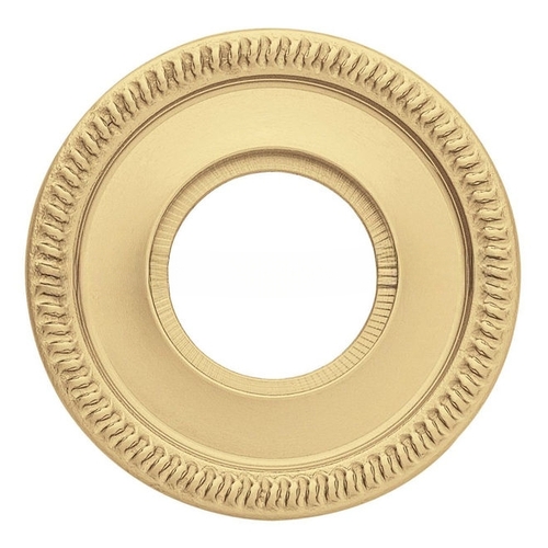 Single 2" Passage Rose Satin Brass With Brown Finish