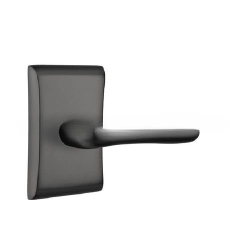 Basel Lever Dummy Pair With Neos Rose Flat Black Finish