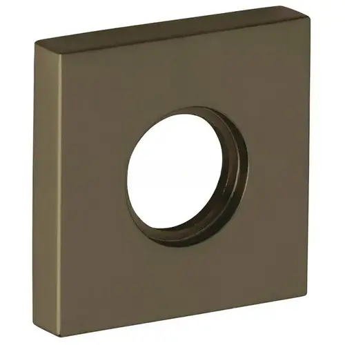 Single 2" Square Privacy Rose Antique Brass Finish