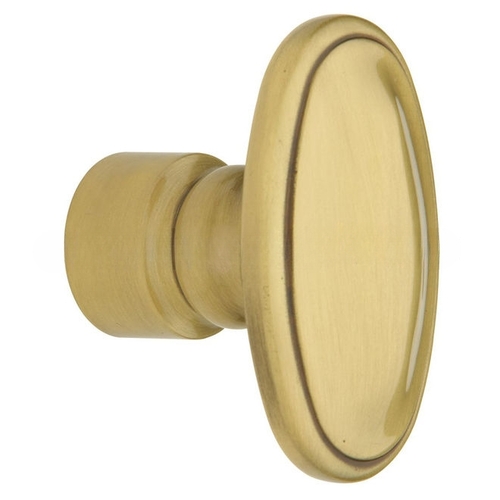 Single 5057 Knob Less Rose Satin Brass With Brown Finish