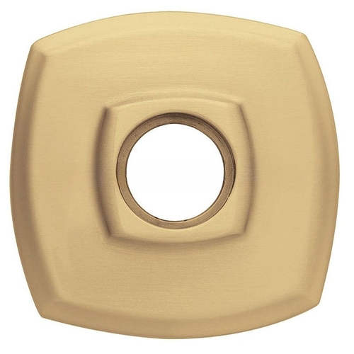 2-5/8" Passage Rose Satin Brass with Brown Finish Pair