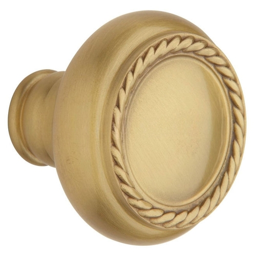 Single 5064 Knob Less Rose Satin Brass With Brown Finish