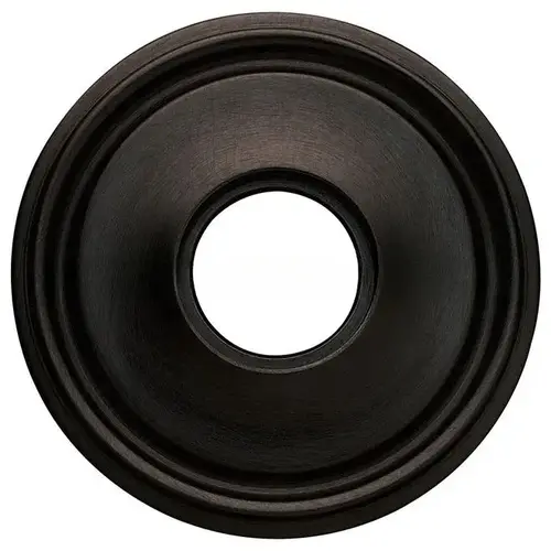 Single 2-5/8" Grooved Passage Rose Distressed Oil Rubbed Bronze Finish