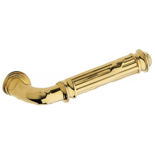 Single Left Hand 5122 Lever Less Rose Unlacquered Brass Finish