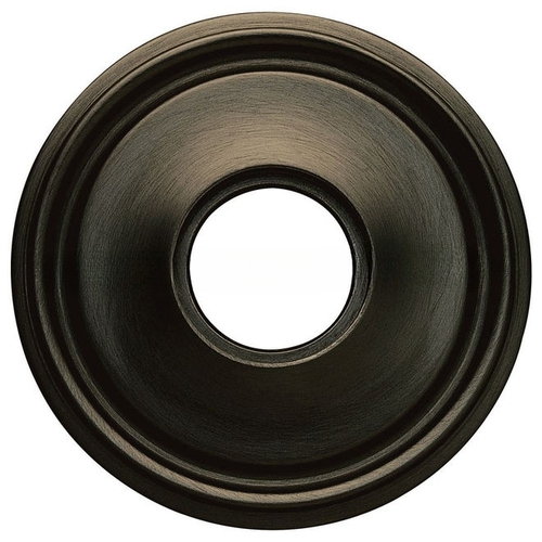 Single 2-5/8" Grooved Privacy Rose Satin Black Finish