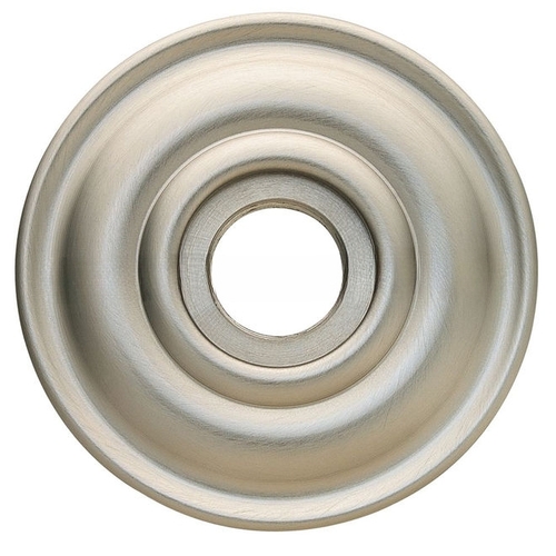 Single 2-5/8" Grooved Privacy Rose Lifetime Satin Nickel Finish