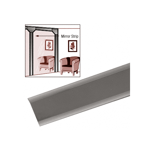 2" x 120" Gray Bevelled Mirror Strips- 25 PK