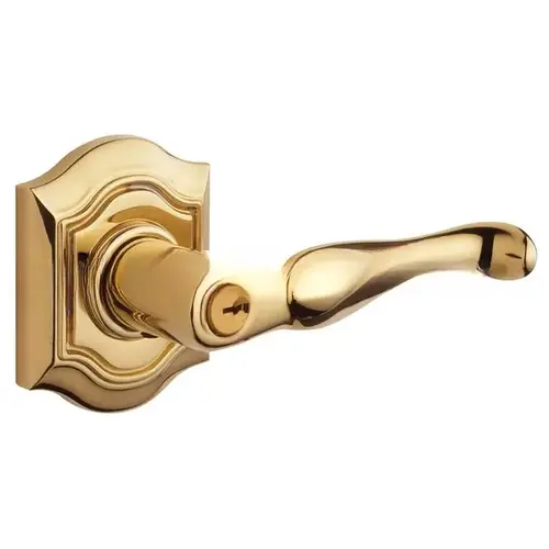 Right Hand 5241 Thick Door Bethpage Lever Standard Keyed Entry Unlacquered Brass Finish