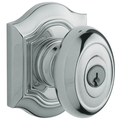 5239 Bethpage Knob Standard Keyed Entry Bright Chrome Finish