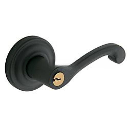 5246 Thick Door Classic Lever Full Dummy Satin Black Finish