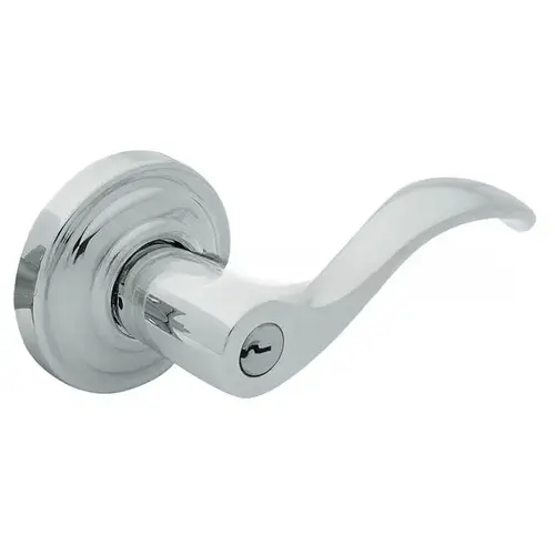 Right Hand 5255 Thick Door Wave Lever Emergency Egress Keyed Entry Bright Chrome Finish