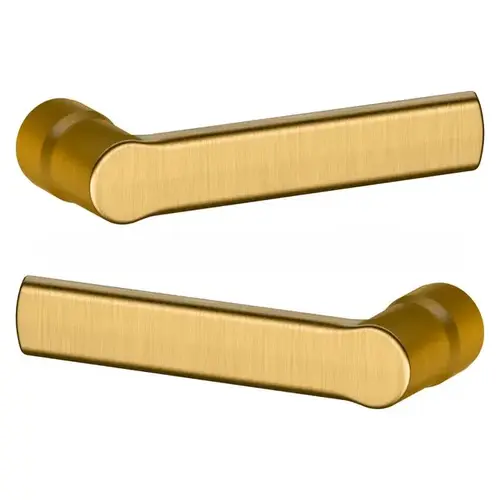 Pair 5485V Lever Less Rose Lifetime Satin Brass Finish