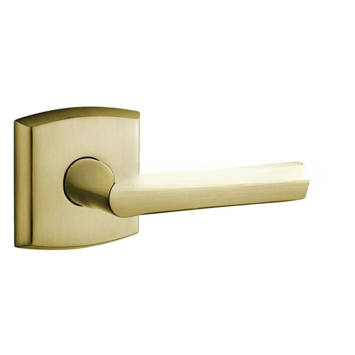 Single Right Hand 5485V Lever Less Rose Satin Brass With Brown Finish