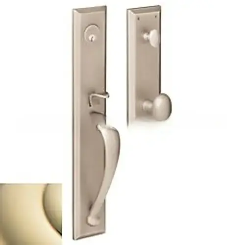 Knob Full Dummy Cody Full Escutcheon Handleset Lifetime Brass Finish