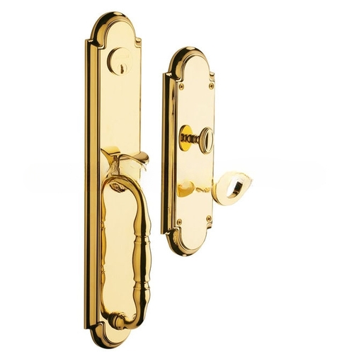 Right Hand Hamilton Full Dummy Mortise Trim Unlacquered Brass Finish