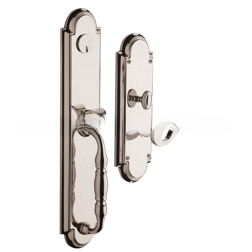 Left Hand Hamilton Full Dummy Mortise Trim Lifetime Bright Nickel Finish