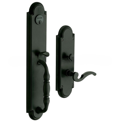 Left Hand Hamilton Single Cylinder Entry Mortise Trim Satin Black Finish