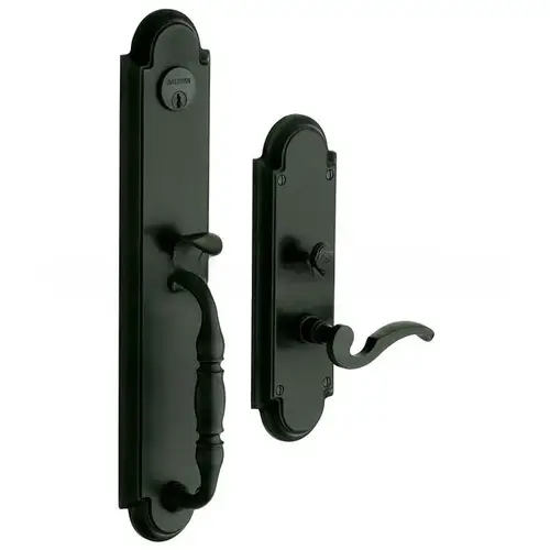 Right Hand Hamilton Full Dummy Mortise Trim Satin Black Finish