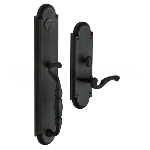 Right Hand Hamilton Double Cylinder Entry Mortise Trim Distressed Oil Rubbed Bronze Finish