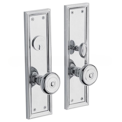 Nashville Double Cylinder Entry Mortise Trim Bright Chrome Finish