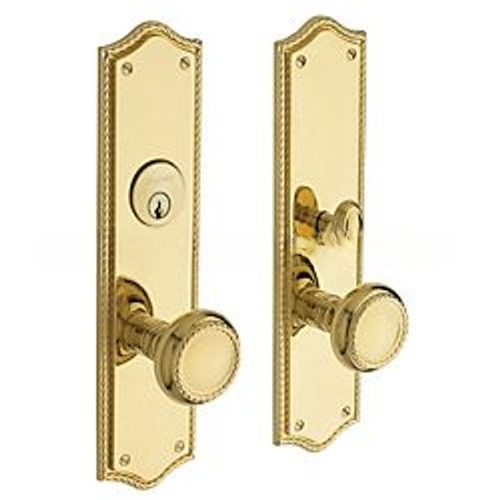 Barclay Dummy Exterior Mortise Trim Lifetime Brass Finish