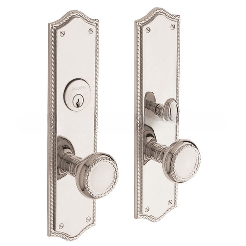 Barclay Single Cylinder Entry Mortise Trim Lifetime Bright Nickel Finish