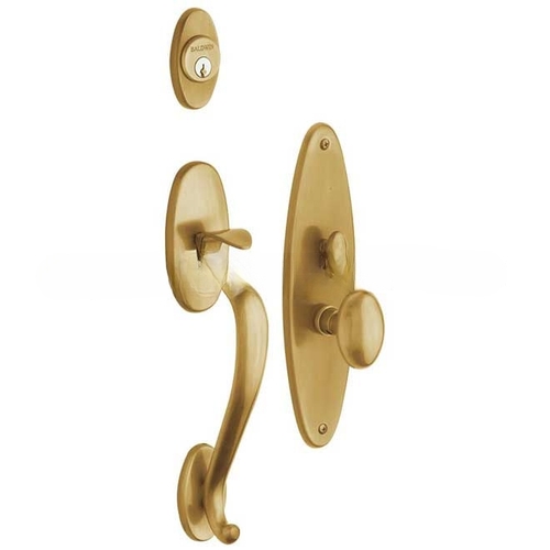 Lexington Double Cylinder Entry Mortise Trim Vintage Brass Finish