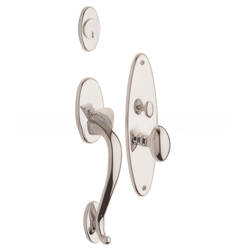 Lexington Full Dummy Mortise Trim Lifetime Bright Nickel Finish