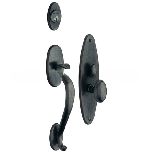 Lexington Double Cylinder Entry Mortise Trim Distressed Oil Rubbed Bronze Finish