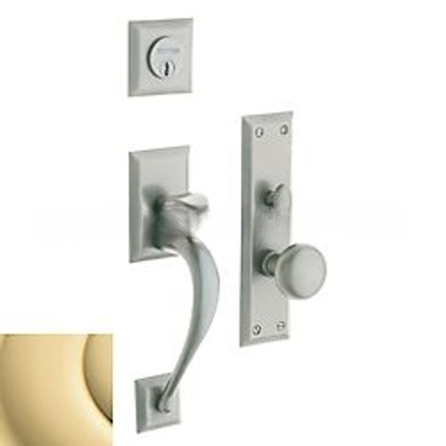 Concord Full Dummy Mortise Trim Unlacquered Brass Finish