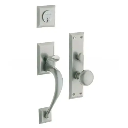 Concord Double Cylinder Entry Mortise Trim Lifetime Satin Nickel Finish