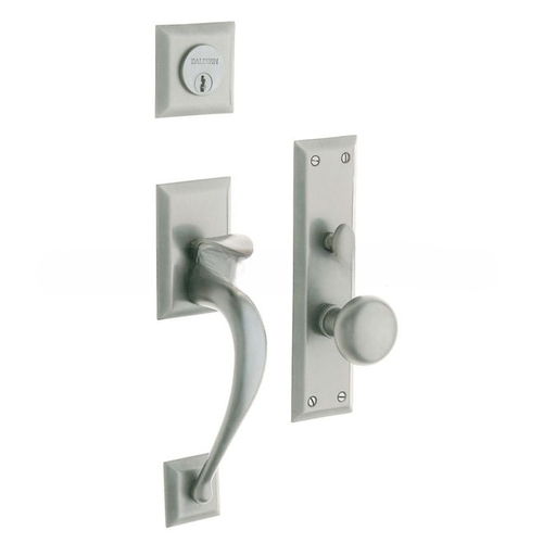 Concord Full Dummy Mortise Trim Lifetime Satin Nickel Finish