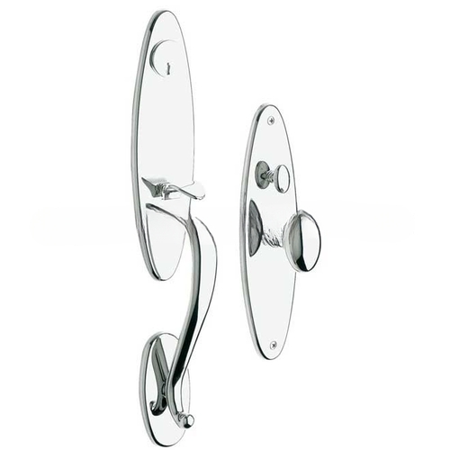 Springfield Double Cylinder Entry Mortise Trim Bright Chrome Finish