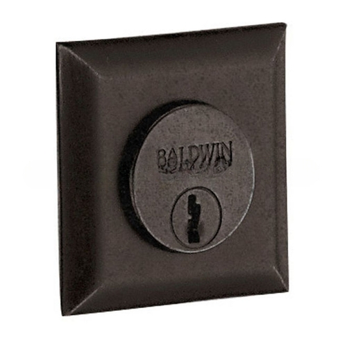 2-1/2" Square Cylinder Collar Distressed Oil Rubbed Bronze Finish