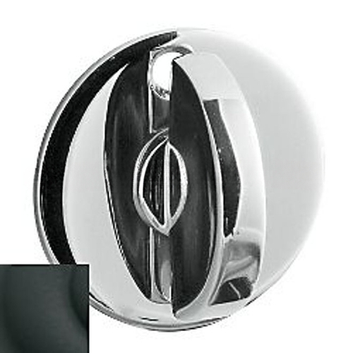 Extended Modern Round Turn Piece Satin Black Finish