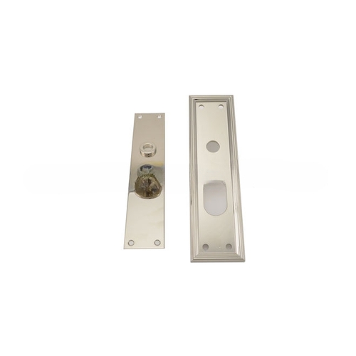 Nashville Interior Escutcheon Cut for Turn Lifetime Bright Nickel Finish