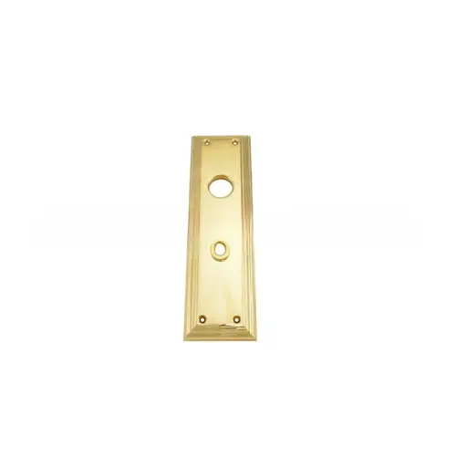 Tremont Interior Escutcheon Cut for Cylinder Unlacquered Brass Finish