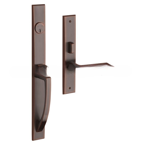 Lakeshore Left Hand Full Dummy Mortise Lock Trim Blank Plates Venetian Bronze Finish