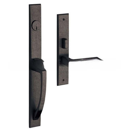 Lakeshore Right Hand Full Dummy Mortise Lock Trim Blank Plates Distressed Oil Rubbed Bronze Finish