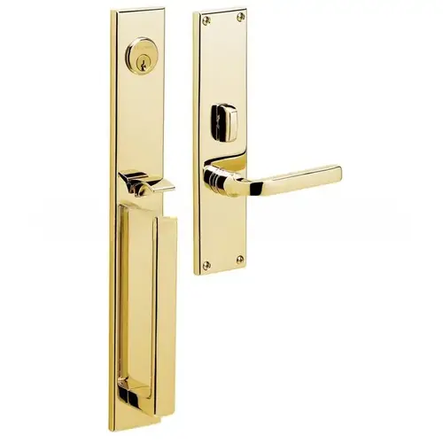 Minneapolis Left Hand Full Dummy Mortise Lock Trim Blank Plates Unlacquered Brass Finish