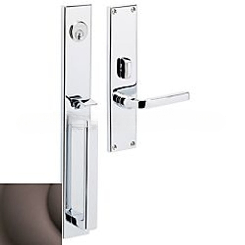 Minneapolis Left Hand Double Cylinder Entry Mortise Lock Trim Venetian Bronze Finish