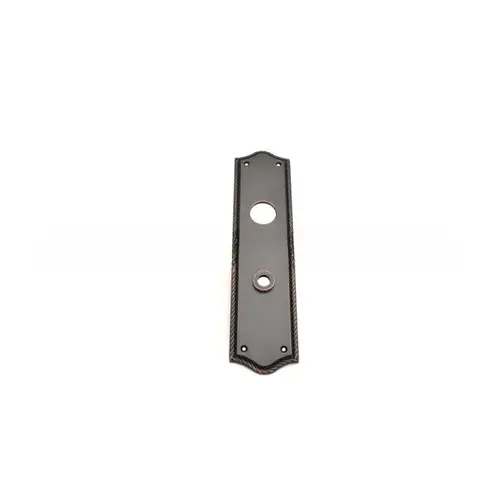 Barclay Interior Escutcheon Cut for Cylinder Venetian Bronze Finish