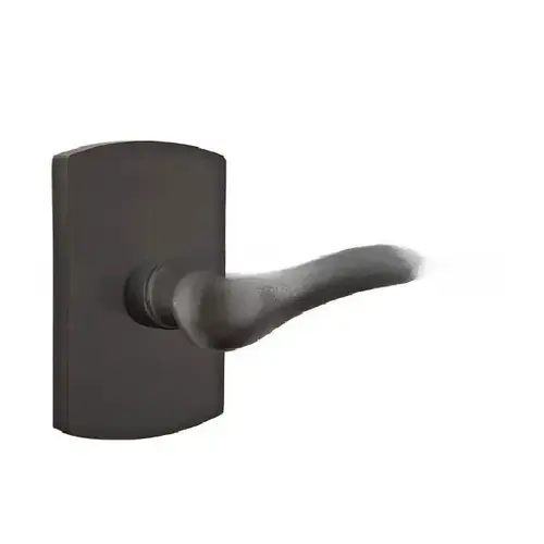 Durango Lever Left Hand Passage With Style # 4 Rose Flat Black Finish