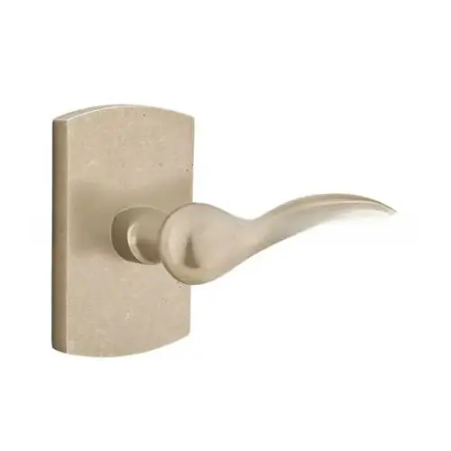 Durango Lever Right Hand Privacy With Style # 4 Rose Tumbled White Bronze Finish