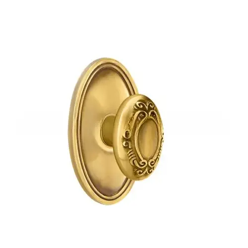 Victoria Knob Privacy With Oval Rose French Antique Brass Finish