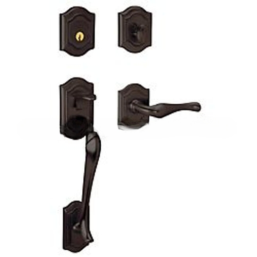 Bethpage Sectional Tubular Left Hand Double Cylinder Handleset Venetian Bronze Finish