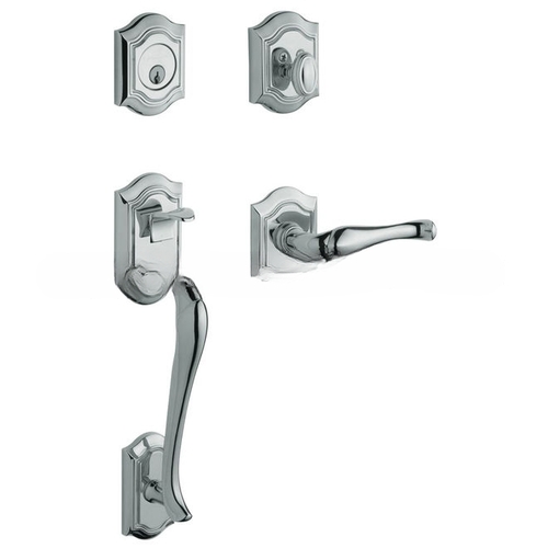 Bethpage Sectional Tubular Left Hand Full Dummy Handleset Bright Chrome Finish